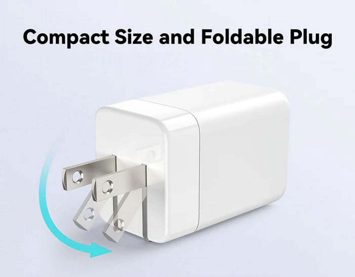 38W PD Home Charger for Nokia G50/G10/G20 - Fast Type-C 6ft Long Cable USB-C Power Cord QC3.0 Adapter 2-Port for Nokia G50/G10/G20