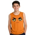 thumbnail image 4 of LIBRCLO Kids Tank Tops for Boys Size 12 Years Round Neck Thin Soft Undershirts Quick Dry Summer Beach Tops Fashion Prints Sleeveless T Shirts Orange, 4 of 6
