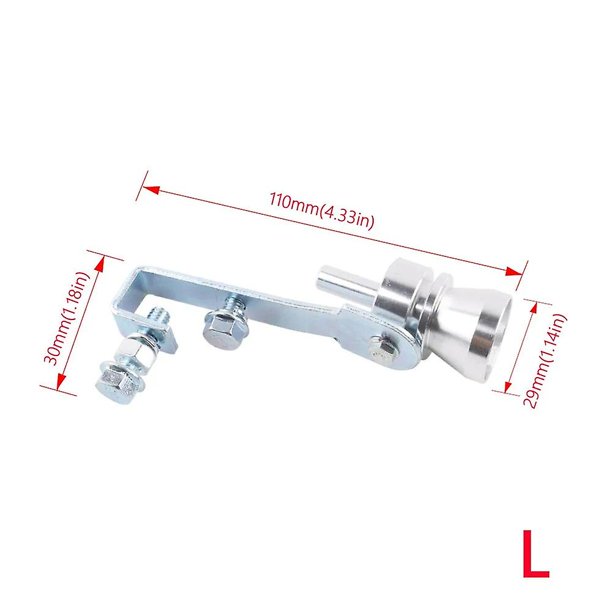 Motorcycle Car Exhaust Fake Turbo Whistle Pipe Sound Muffler Blow Off Valve Universal Whistler Simulator~11371