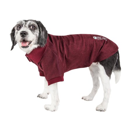 UPC: 0810787035047 | Pet Life Active Fur-Flexed Relax-Stretch Wick-Proof Performance Dog Polo T-Shirt