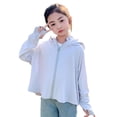 thumbnail image 3 of WRKEKC Kids Ice Silk UV Protection Jacket Lightweight Breathable Zipper Hooded Coat for 5-14 Years Children Summer Outdoor Activities and Daily Wear, 3 of 5