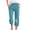 Sky Blue, variant on sovlvnd on Clearance Fashion Womens Casual Plus Size Capris for Women Printing Elastic Loose Pants Straight Wide Leg Trousers With Pocket Summer Pants for Women