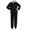 S-81 Black, variant on Gray Straight Leg Plain Match Happy Vacation Christmas Lounge Sets for Women Winter Fall Flannel Tops Pants Pajamas Night Gowns Sets Women 2026 Clothing One Size