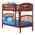 thumbnail image 1 of Leo & Lacey Twin Over Twin Bunk Bed in Walnut, 1 of 5