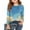 #A03-Light Blue, variant on Abcomgle Girls Long Sleeve Shirts 7-8 Trendy Vintage Floral Print Crewneck T Shirts for Girls Winter Basic Girls Tops Cotton Blouses for Girls,4-5Years,Royal Blue