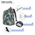 thumbnail image 4 of Naloa Tropical Leaves Canvas Backpack for Men Women Rucksack Casual Travel Daypack College Tote Satchel Bookbag for Teens-Medium, 4 of 7