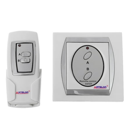 

TONKBEEY Two Way Wireless ON/OFF 220V Lamp RF Remote Control Switch for Light Garage Door