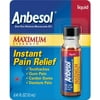 Anbesol Liquid Maximum Strength, Instant Oral Pain Relief, 0.41 oz.