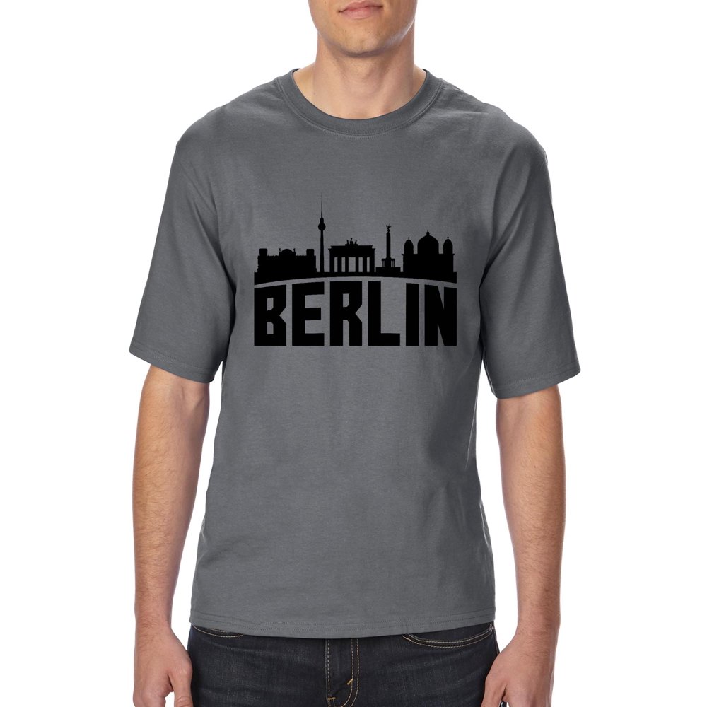 Mens and Big Mens Berlin TShirt, up to size 3XLT