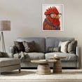thumbnail image 2 of Stupell Industries Trendy Rooster with Tie Animals Painting White Framed Art Print Wall Art, 24 x 30, 2 of 8