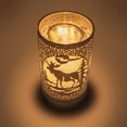thumbnail image 2 of 7" touch lamp-Fragrance Wax Melts Warmer -Electric Candle Essential Oil Burner-Metal Table Decor -Silver Moose, 2 of 9