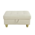 thumbnail image 6 of "JESTOP 34"" Wide Faux Leather Tufted Flip-Top Storage Ottoman Bench", 6 of 17