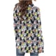 thumbnail image 5 of Cárdigan de manga larga con estampado de Halloween para mujer, chaqueta de poliéster, 5 of 6