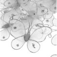 thumbnail image 4 of Calcetín de Malla con Cable Brillo Soledad 50 Unids Mariposa Decoración de Artesanía DIY blanco, 4 of 7