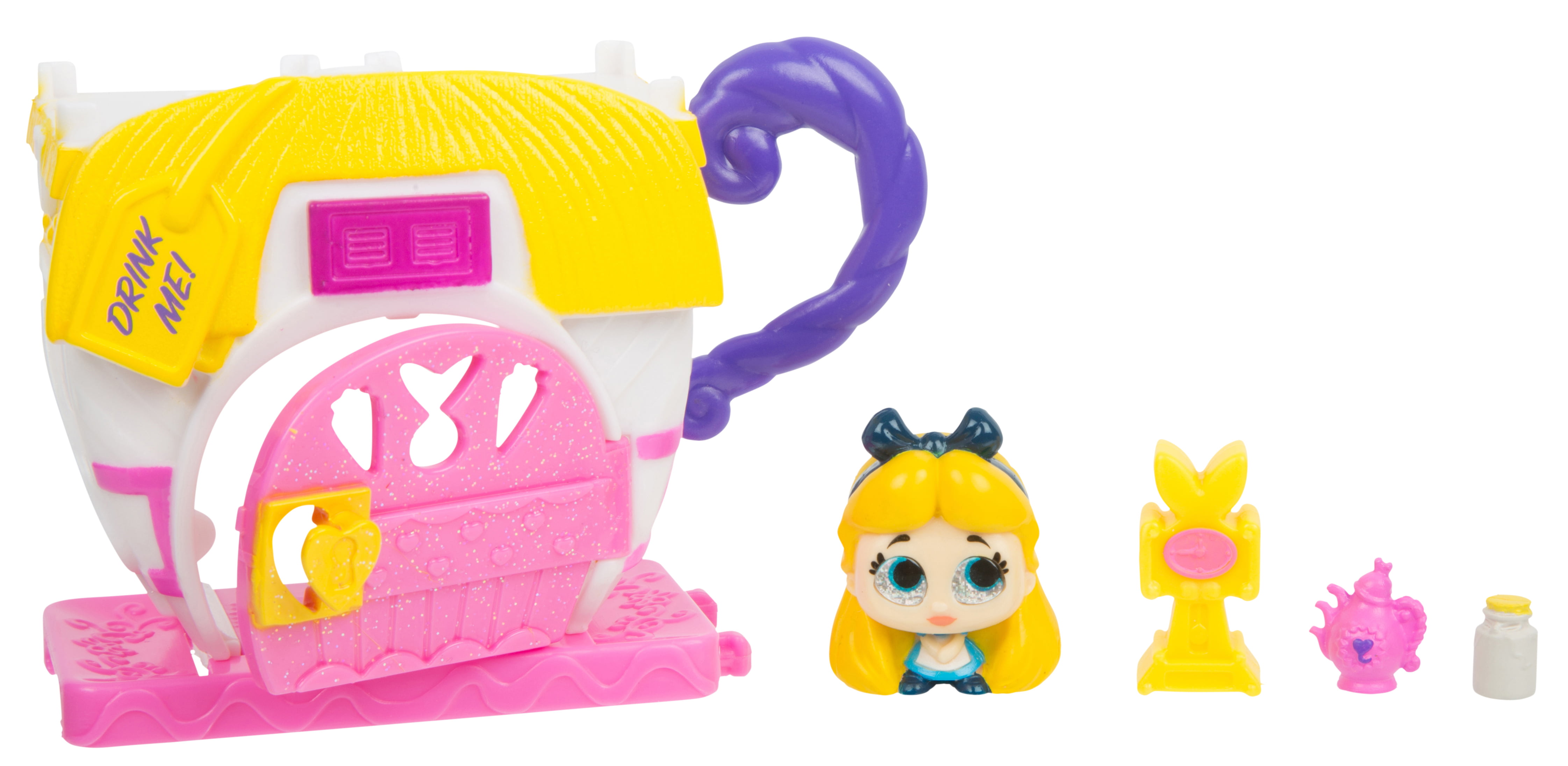 Disney Doorables Alice's Teacup Mini House Mix Match & Stack Surprise Figure New