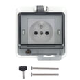 thumbnail image 2 of Caja de enchufes impermeable para exteriores, oculta, para jardín, IP66, 1 unidad, sin interruptor, 250 V, 16 A, estilo FR, 2 of 14