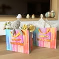 AMROSE 2 Pack Large STF9 13’’ Birthday Gift Bags with Card and Tissue