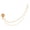 White, variant on Indian Jewelry Kundan Crystal Nose Ring Hoop Pin Stud Fake Septum Ring with Chain Nose to Ear Chain Non Piercing Body Jewelry, Red
