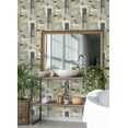 thumbnail image 3 of ohpopsi Rhodes Neutral Blocs Wallpaper, 19.7-in by 33-ft, 54.18 sq. ft, 3 of 3