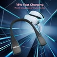 thumbnail image 2 of 18W Fast Charger Hanging Neck Battery Pack for Meta Quest 3/2/Pro/Pico 4/Pro, 10000mAh VR Extend Power Accessories, Lightweight Neck Power Bank to Less Head Pressure, 2 of 9