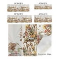 thumbnail image 2 of Curtain Valance for Windows Watercolor Mushroom Wildflower Kitchen Valances Rod Pocket Short Curtains,Retro Pastoral Floral Botanical Window Treatment Panel for Living Room Bathroom Bedroom 60x18in, 2 of 9