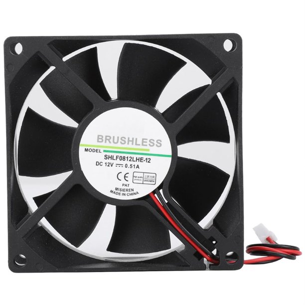 Shlf0812Lhe-12 Dc12V 0.51A 8Cm 2Pin Enfriador De Ventilador De Enfriamiento De Gran Volumen De Aire Kearding EL006462-00