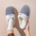 thumbnail image 2 of Slippers for Women,Lined Indoor Slippers Warm Shoes With Soft Comfortable Sole For Winter Home Wear,Womens Slippers,Grey,40, 2 of 9