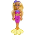 thumbnail image 1 of Barbie Dreamtopia Chelsea Mermaid Small Doll with Removable Hair Accessory, Wavy Blonde Hair & Ombre Tail, Bends at Waist, 1 of 5