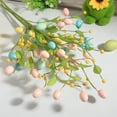 thumbnail image 5 of FDEEOM 4 Pcs Artificial Easter Spray Vine with Pastel Easter Eggs and Berries, Artificial Easter Flower, Spring Flower Stems Egg Twig Branches, for Home Vase Arrangement Centerpiece Decor, 5 of 5