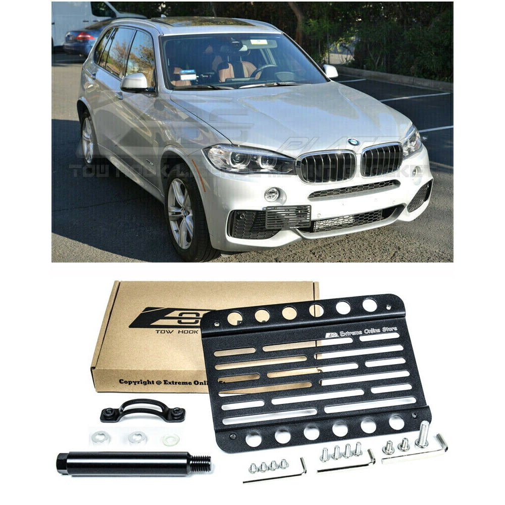 EOS Mid Sized Front Bumper Tow Hook License Plate Relocator Mount