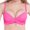 Pink, variant on 2PC Push Up Bra Shaping Cup Adjustable Shoulder Strap Lace Bralette,Pink,75E