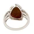 thumbnail image 2 of Opal Doublet & Diamond Cocktail Ring Solid 18k White Gold Women Jewelry Gift, 2 of 3