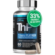 Essential Elements T-Hero Platinum - Testosterone Support for Men - Vitality and Drive - Ashwagandha, Shilajit, Boron, DIM - 60 Capsules