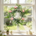 thumbnail image 1 of Easter Egg-shaped Rattan Wreath Decoration And Easter Party Garland And Holiday Decoration, 1 of 6