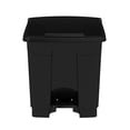 thumbnail image 3 of Safco Home Office Lightweight Design Plastic Step-On Receptacle with Convenient Foot Pedal, 8 Gallon - Black, 3 of 4