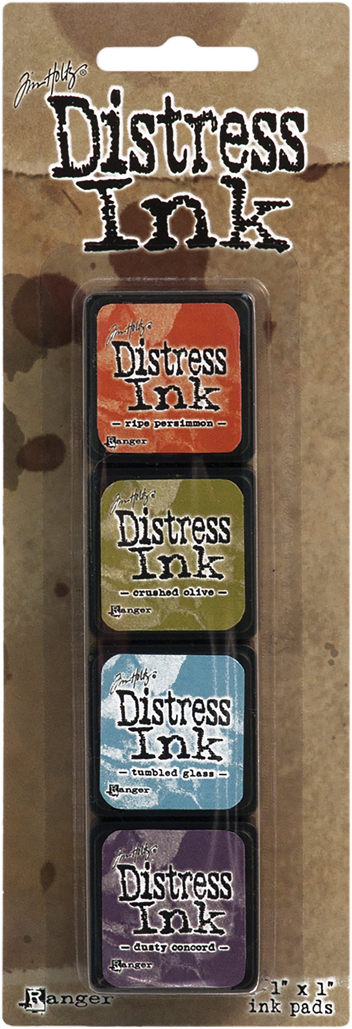Tim Holtz Distress Mini Ink Pads 4//Pkg-Kit 6 TDPK-40361