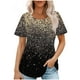 thumbnail image 1 of Tops Cortos para las Mujeres Cuello Redondo Suelto Impreso de Manga Corta, Tops Sueltos para las Mujeres, 1 of 5