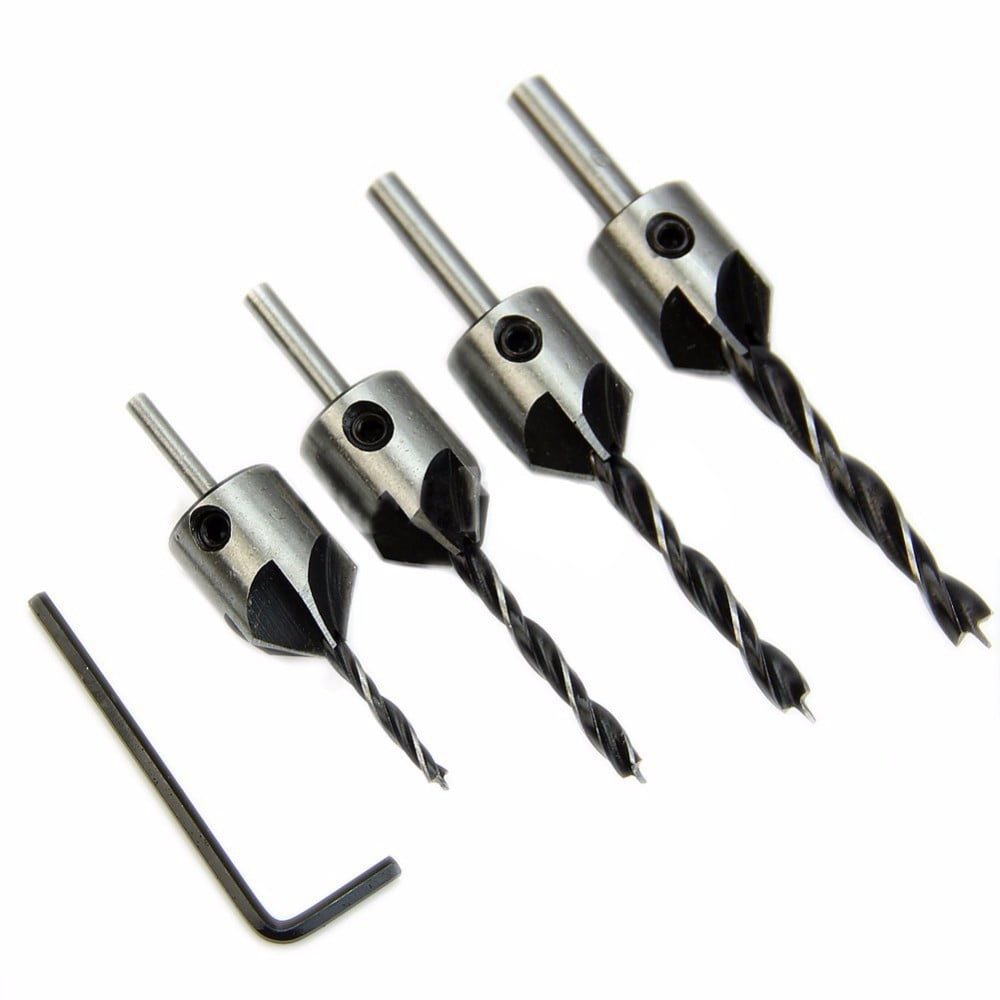 Details about  / 1pcs Drill Bit 4mm Quick Change Metal Tools Round Shank Wood HCS