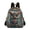 Valentines Owl on Tree Branch, variant on Mini Backpack Purse for Women Quilted Casual Daypack Small Travel Shoulder Bag, Blooming Cosmos Flower Field