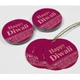thumbnail image 4 of Inkdotpot Pack Of 100 Happy Diwali Favor Paper Tags Craft Real Rose Gold Foil Hang Tags, 4 of 6