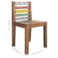 thumbnail image 4 of vidaXL Dining Chairs 6 pcs Solid Reclaimed Wood, 4 of 5