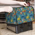 thumbnail image 6 of KLL Animals In Camping Print 4 Slice Toaster Dust Covers Kitchen Small Appliance Cover with 2 Pockets,Can hold Jam Spreader Knife & Toaster Tongs (12.4 x 10.6 x 8.2), 6 of 6