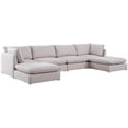 thumbnail image 2 of Meridian Furniture Mackenzie Beige Durable Linen Textured Modular Sectional, 2 of 12