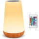 thumbnail image 1 of Luz de noche LED, mesita de noche Lámpara, Lámpara de noche táctil colorida, Control remoto, Recargable con brillo ajustable, para dormitorio, habitación de niños y sala de estar [Clase energética F], 1 of 5