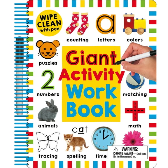 Wipe Clean: Giant Activity Workbook (Spiral-Bound)