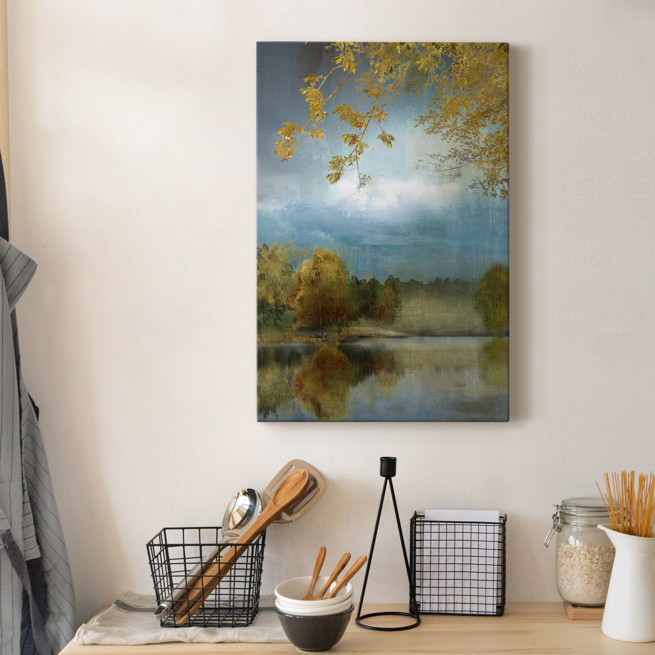 Golden Leaves Premium Gallery Wrapped Canvas - Ready to Hang - 18 x 27