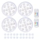 thumbnail image 2 of Luces LED Sumergibles, 13 Cuentas LED Control Remoto Inalámbrico 4 Piezas Función De Sincronización Luces De Piscina Para Piscinas Enterradas, 2 of 7