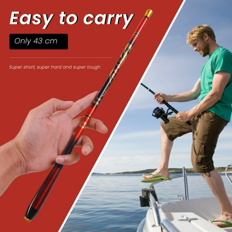Mini Telescopic Fishing Rod With One-Piece Comfortable Handle For