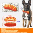 thumbnail image 5 of Reheyre Indestructible Squeaky Dog Chew Toy Sausage-Shaped Bite-Resistant Toy for Aggressive Chewers - Stress Relief for Dogs, 5 of 11