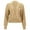Khaki, variant on Ediodpoh Women's Casual Short Style Solid Color Sweater Cardigan Coat Cardigan Sweaters for Women Khaki L